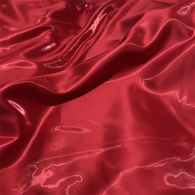 Luxury Glossy Liquid Satin Fabric Wide 1.5M Galaxy Water Gloss Satin Fabric for Dress Suit Clothing Fashion Designer Material