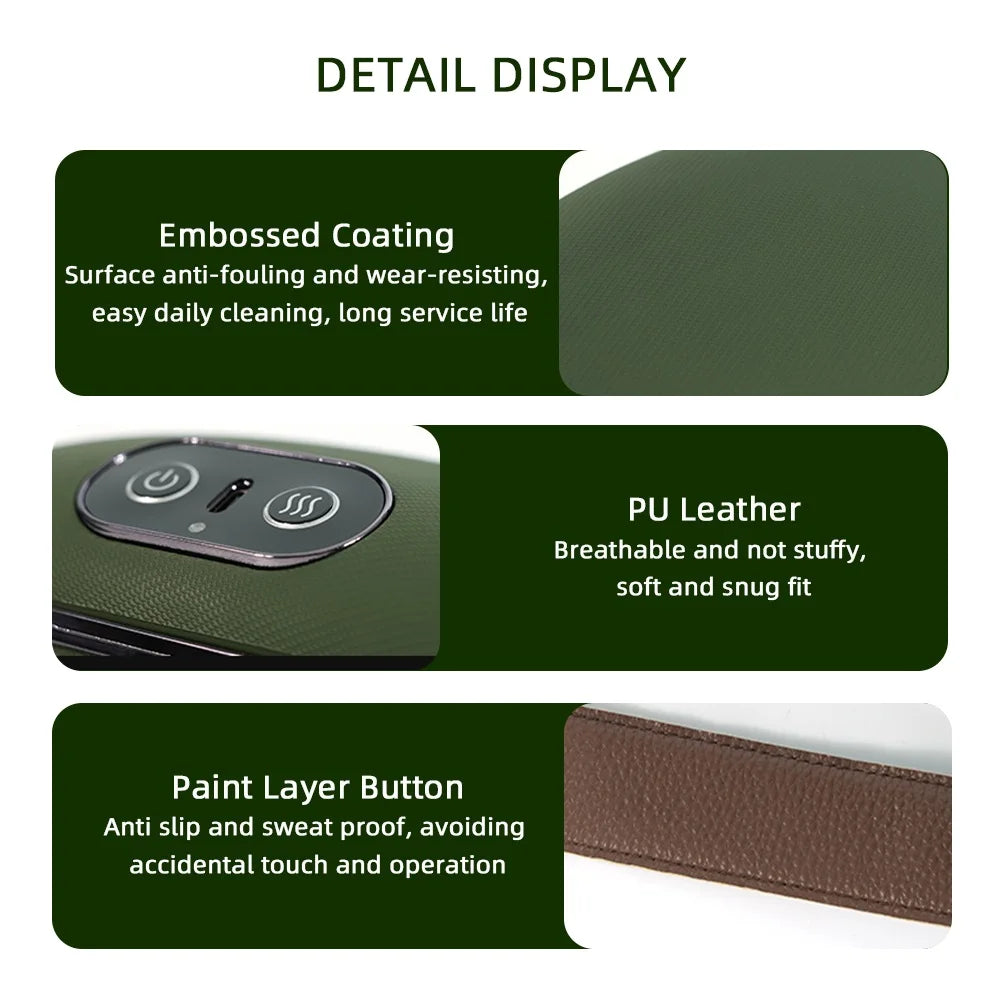 Neck Massager Finger Pressure Shiatsu Neck Back and Shoulder Massager Electric Kneading Neck Deep Massage Muscle Relax