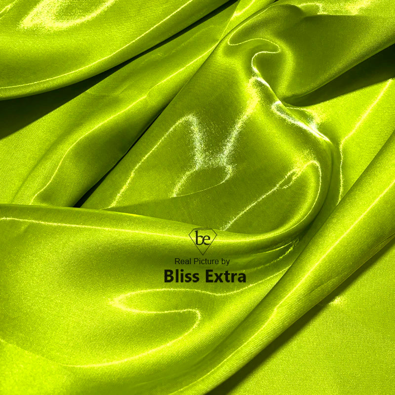 Luxury Glossy Liquid Satin Fabric Wide 1.5M Galaxy Water Gloss Satin Fabric for Dress Suit Clothing Fashion Designer Material