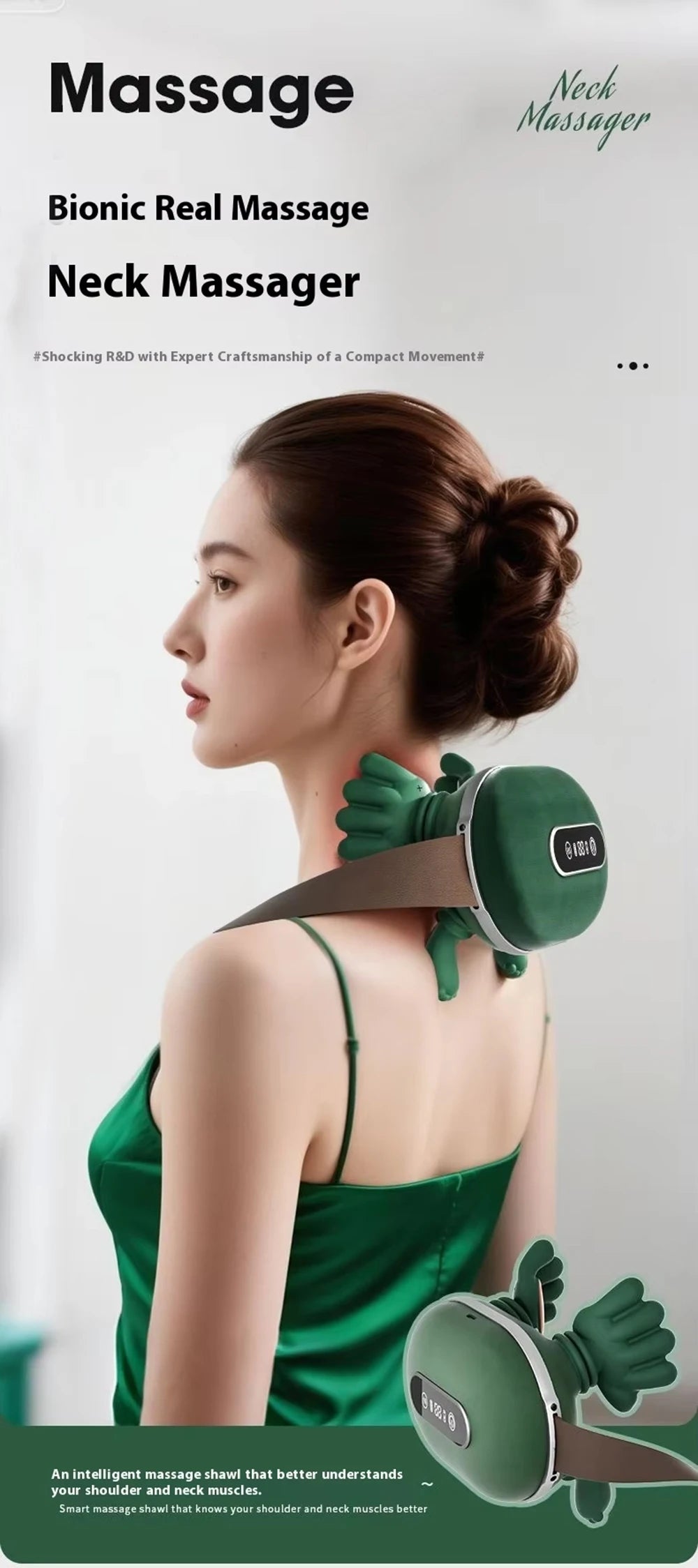 Neck Massager Back Shoulder Massager for Muscle Relax Multifunctional Neck And Shoulder Relaxing Massage Shawl Massaging body